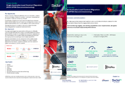 Case study thumbnail about Virgin Australia's load control migration, with a passenger at an airport.