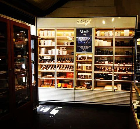 Man smoking cigarette.