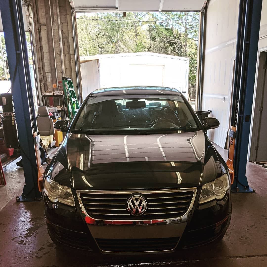 Volkswagen Vehicle Inside Auto Repair Bay | Legacy Auto Service
