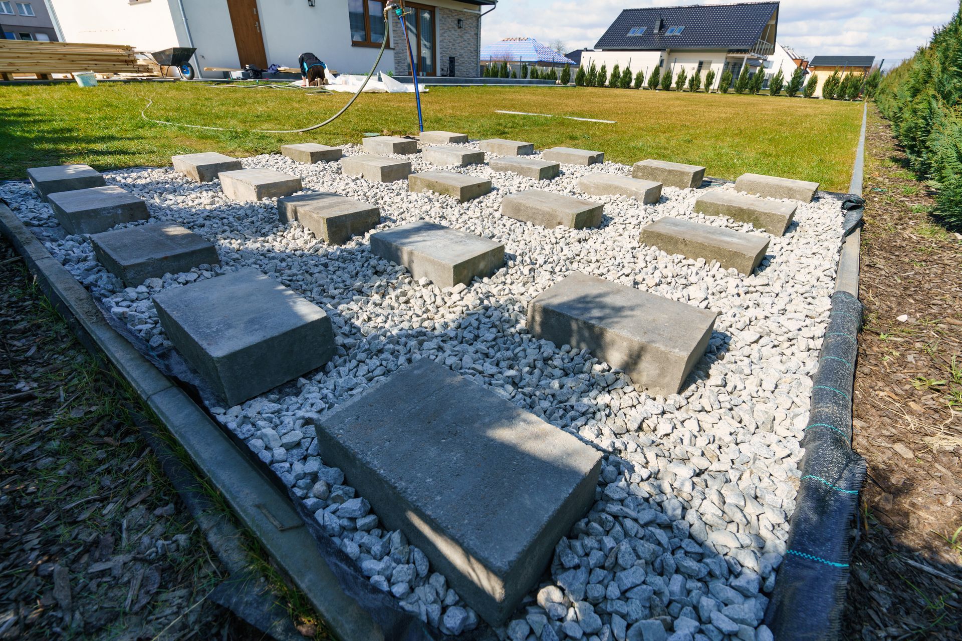 new foundation for portable shed