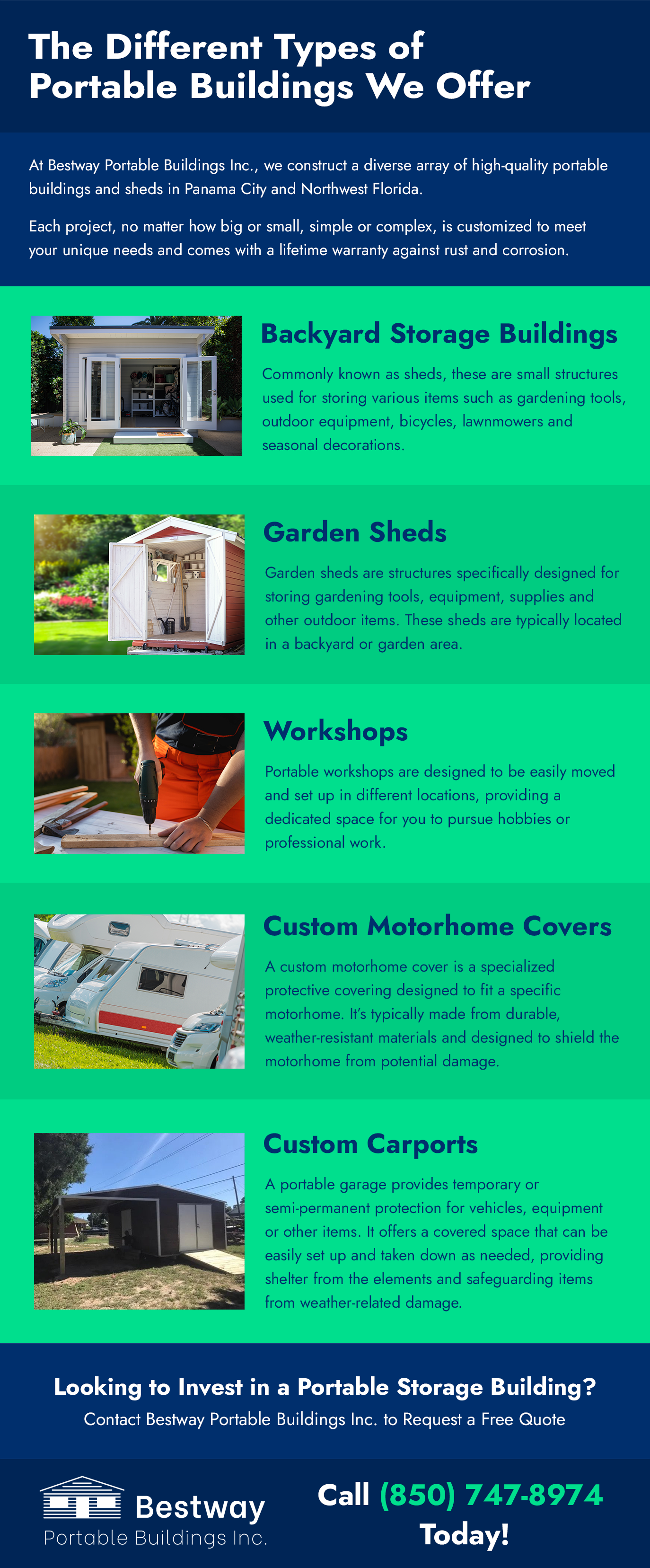 types of portable buildings and sheds from Bestway