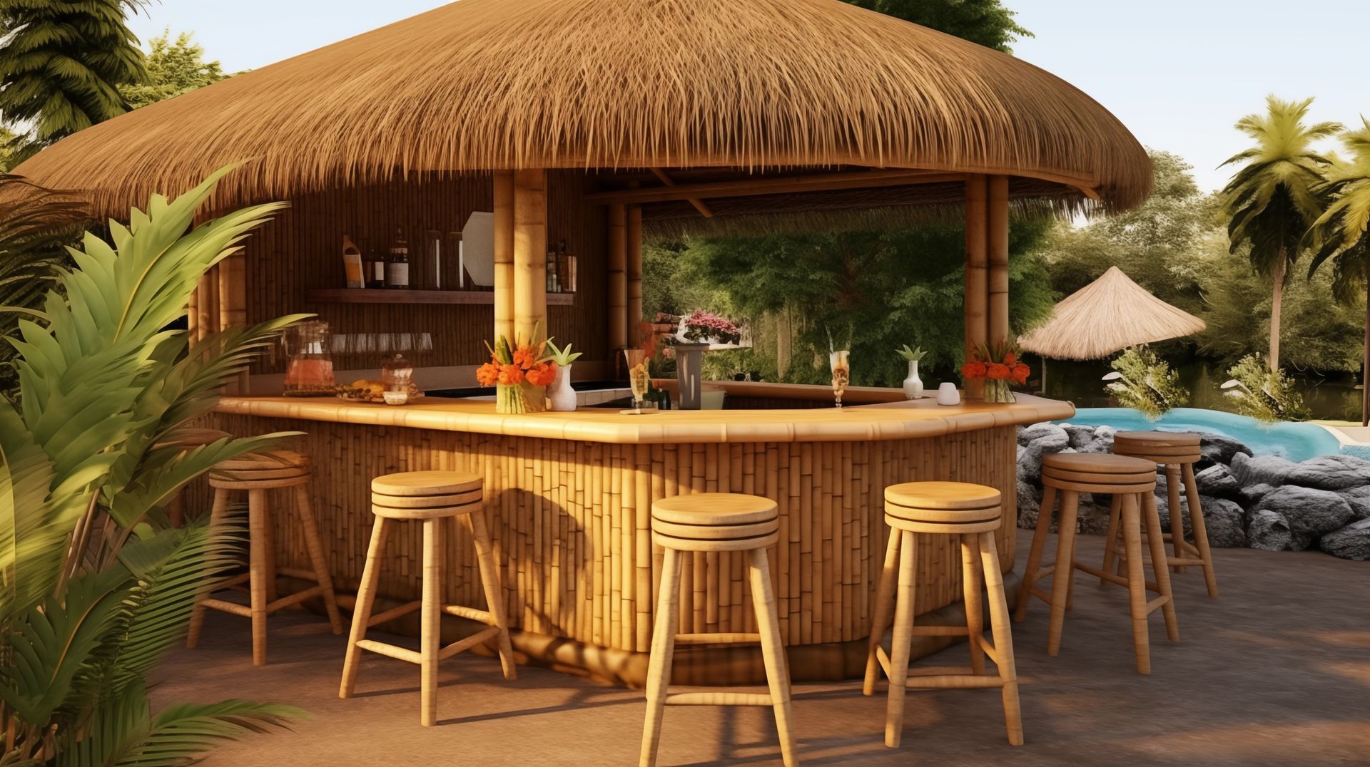 tiki bar/kitchen furniture