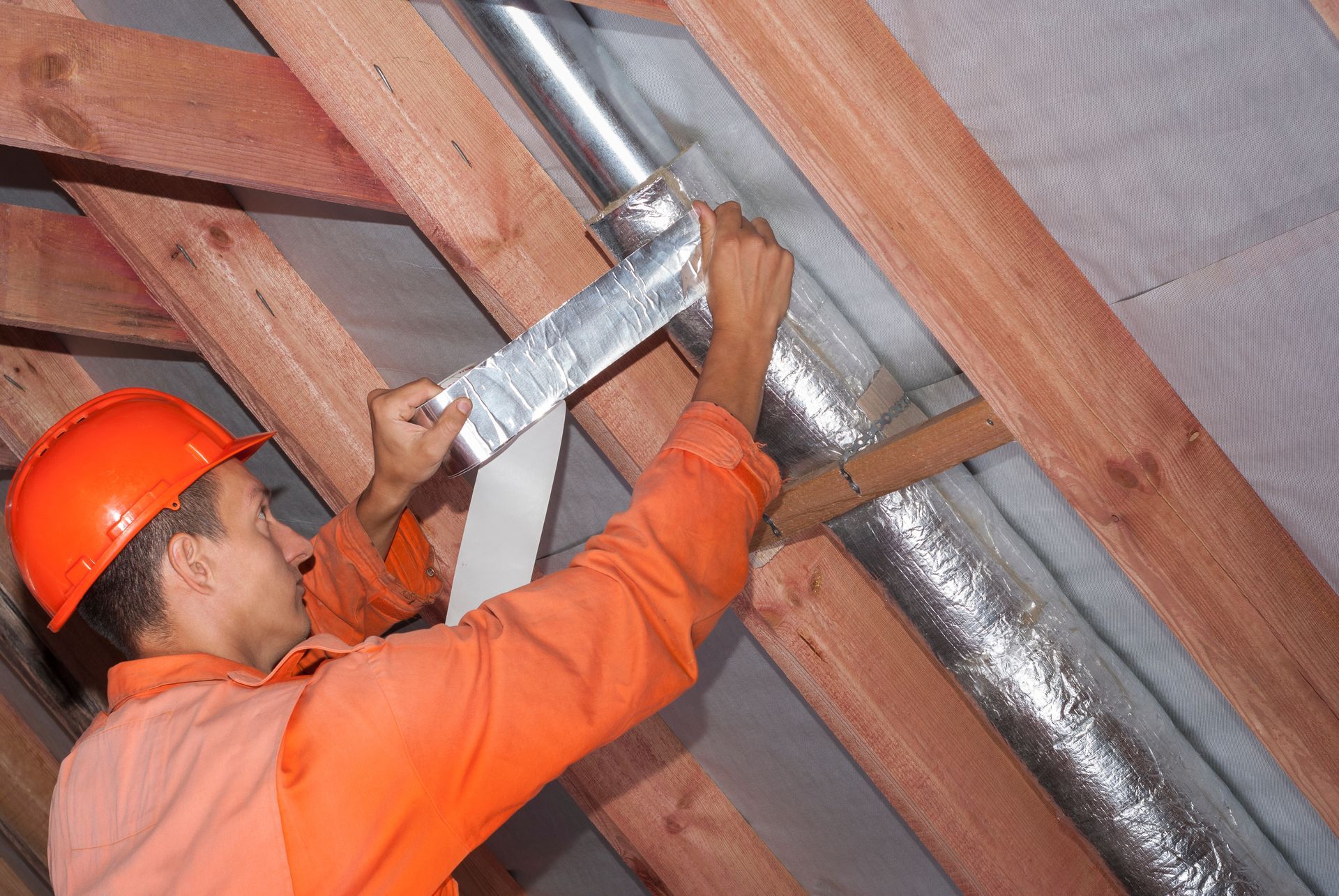 ventilation and insulation installation