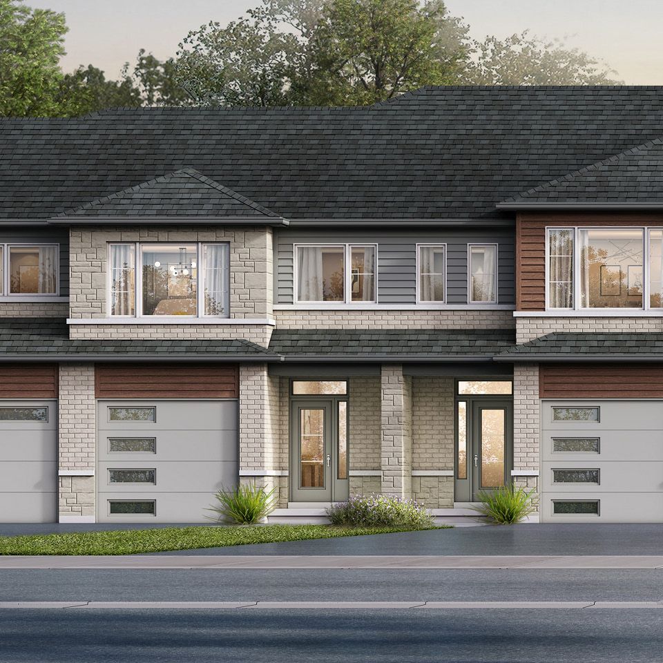 Mansion Plan Townhome Exterior
