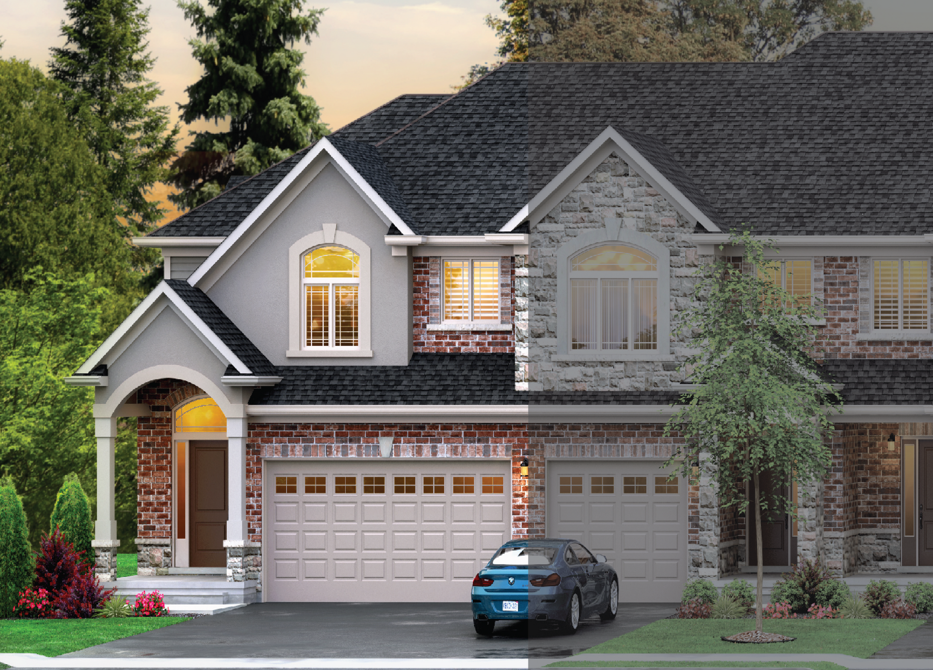 The Siena Townhome Plan Exterior