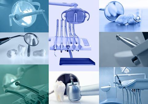 Set of dentist equipments