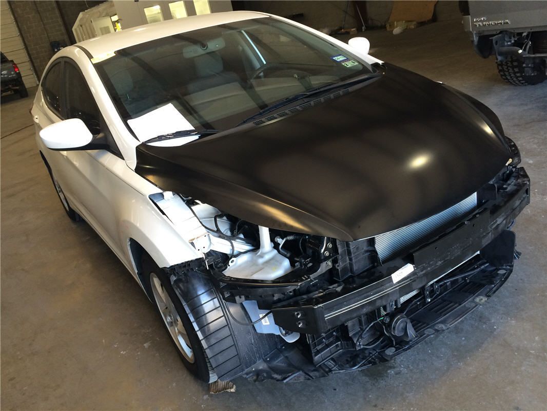 Vehicle with collision damage image