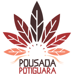Logotipo: Desenho abstrato de folha com o texto 