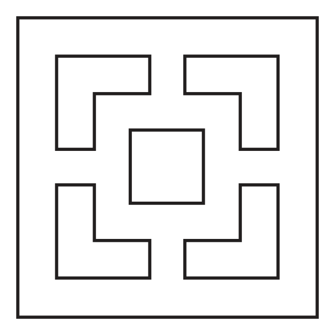 square in square breeze block