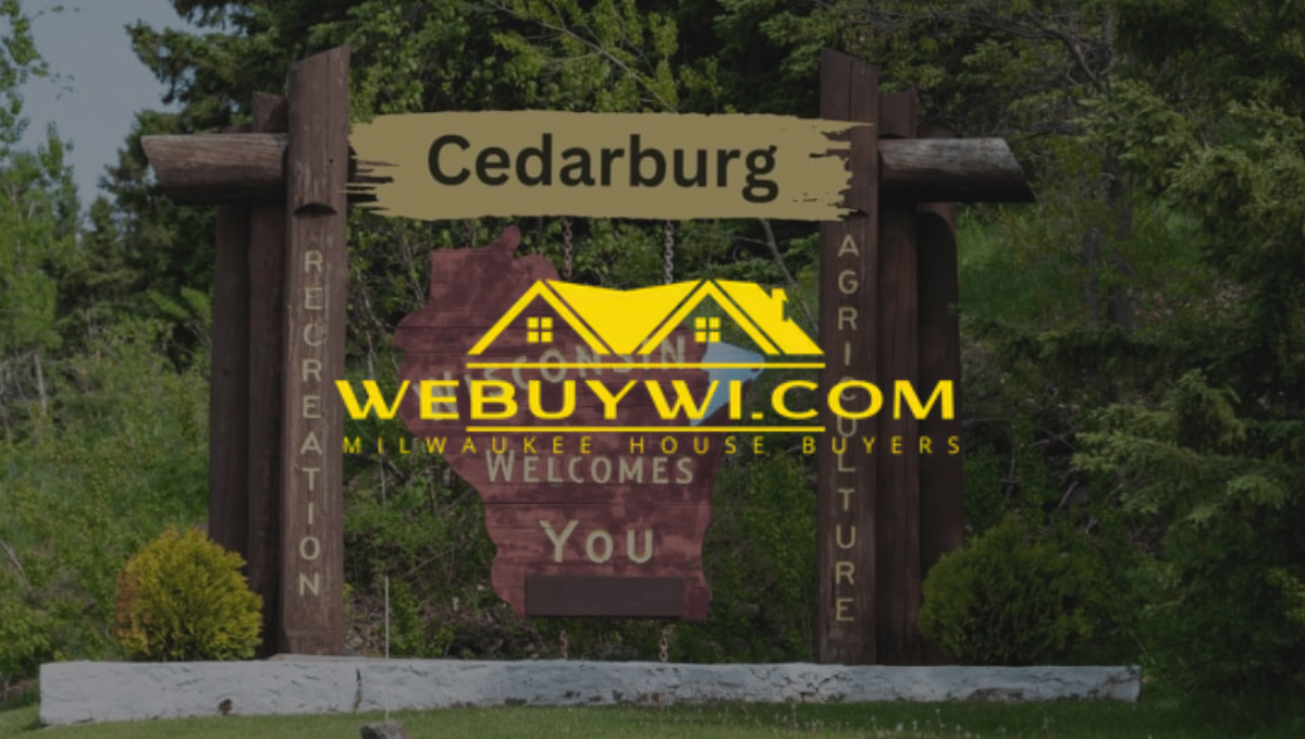 Cedarburg welcome sign with 