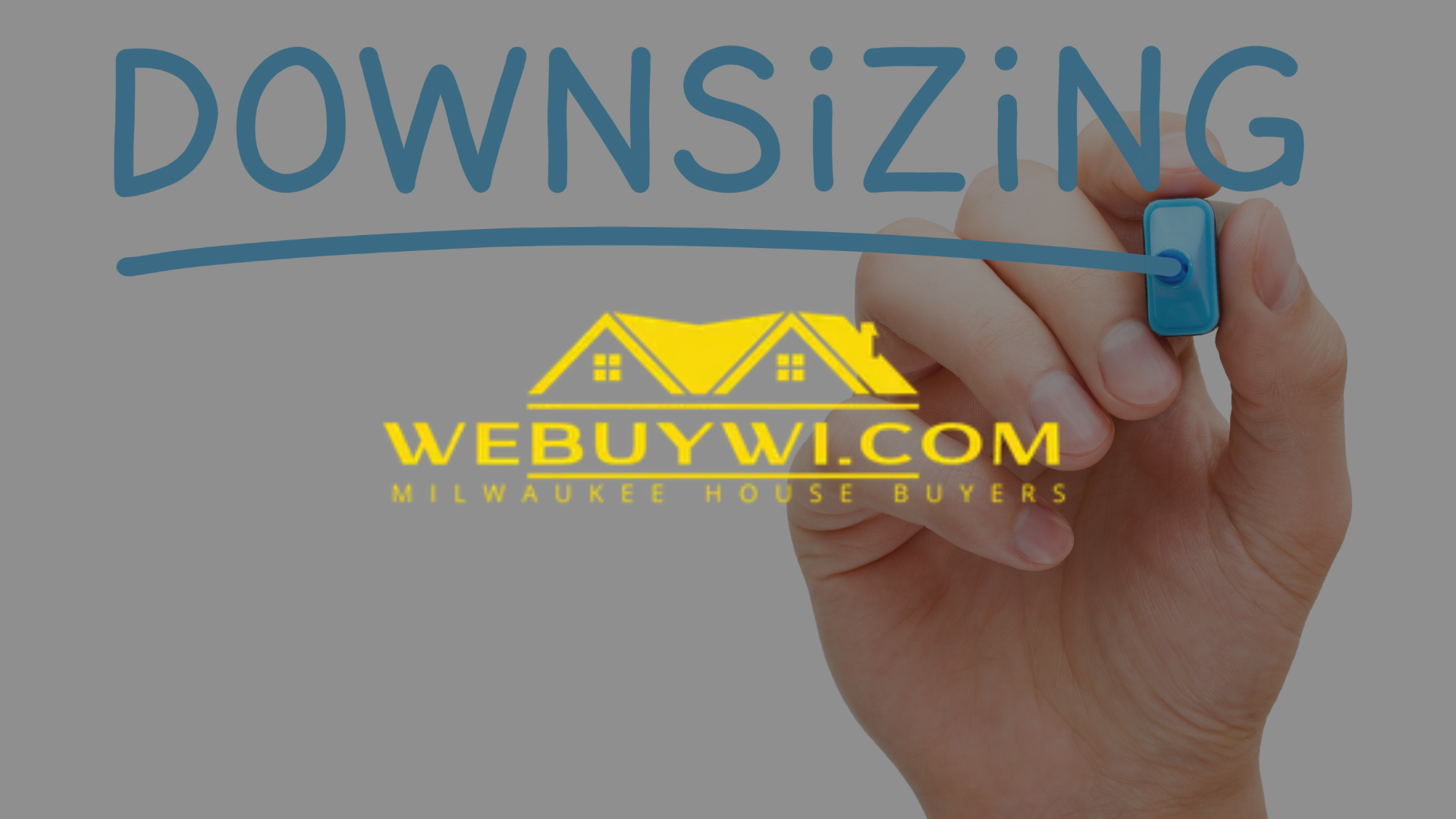 Hand drawing a line under the word