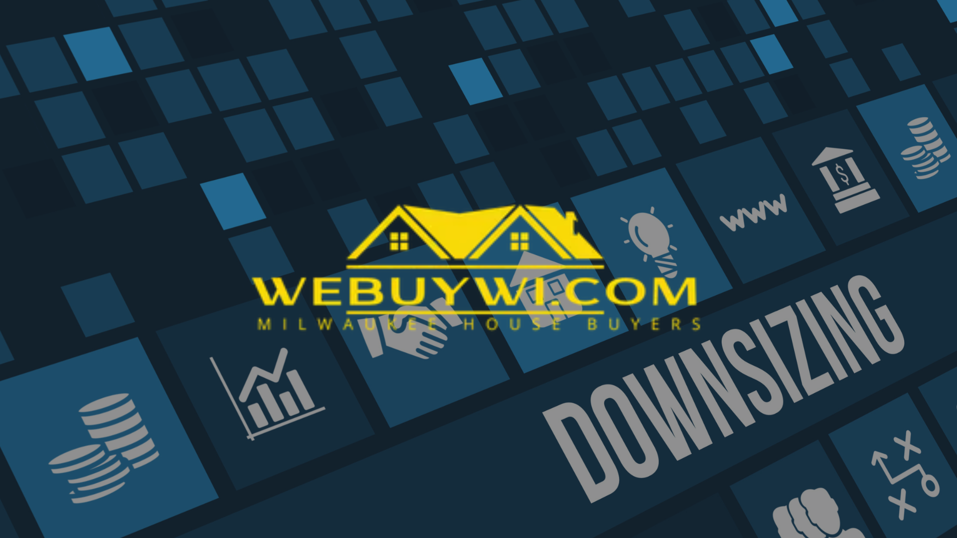 Logo for WeBuyWI.com, Milwaukee house buyers, with text