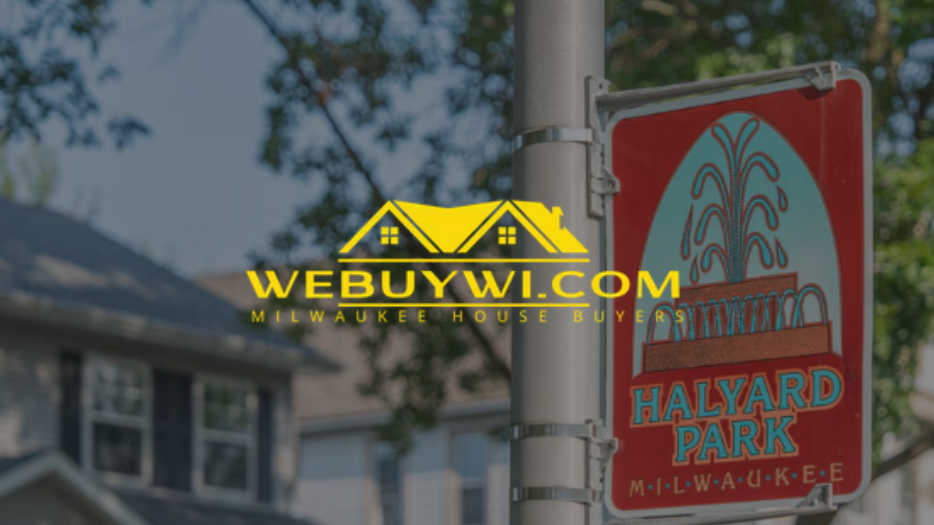 Sign for Halyard Park in Milwaukee with