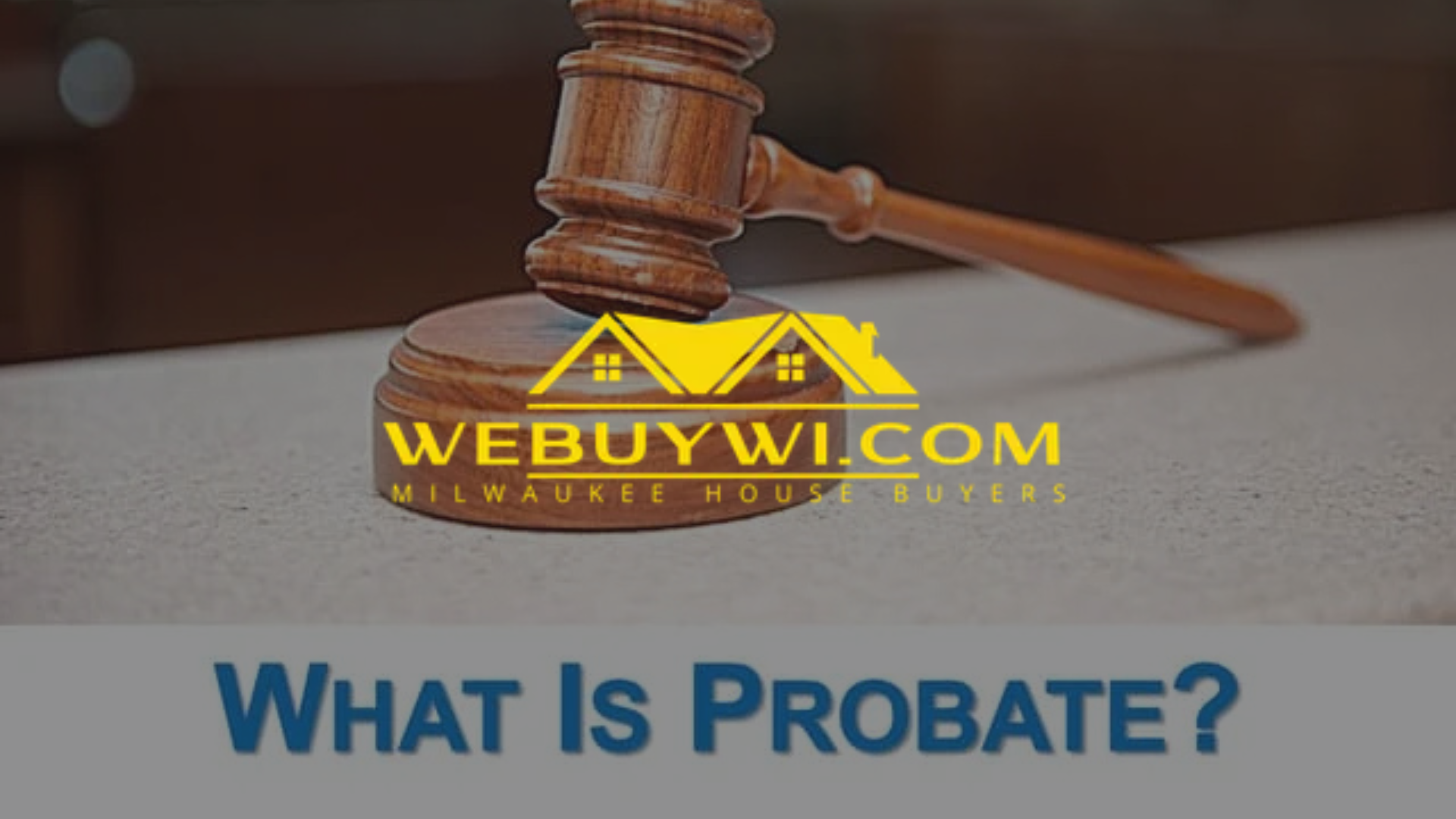 Gavel on block, WEBUYWl.COM logo, 