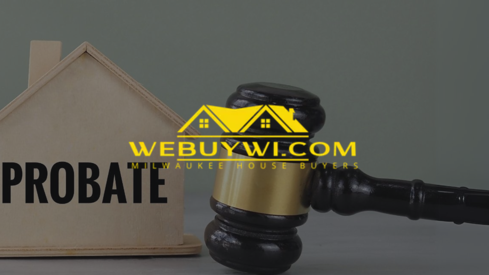Gavel and house model with 