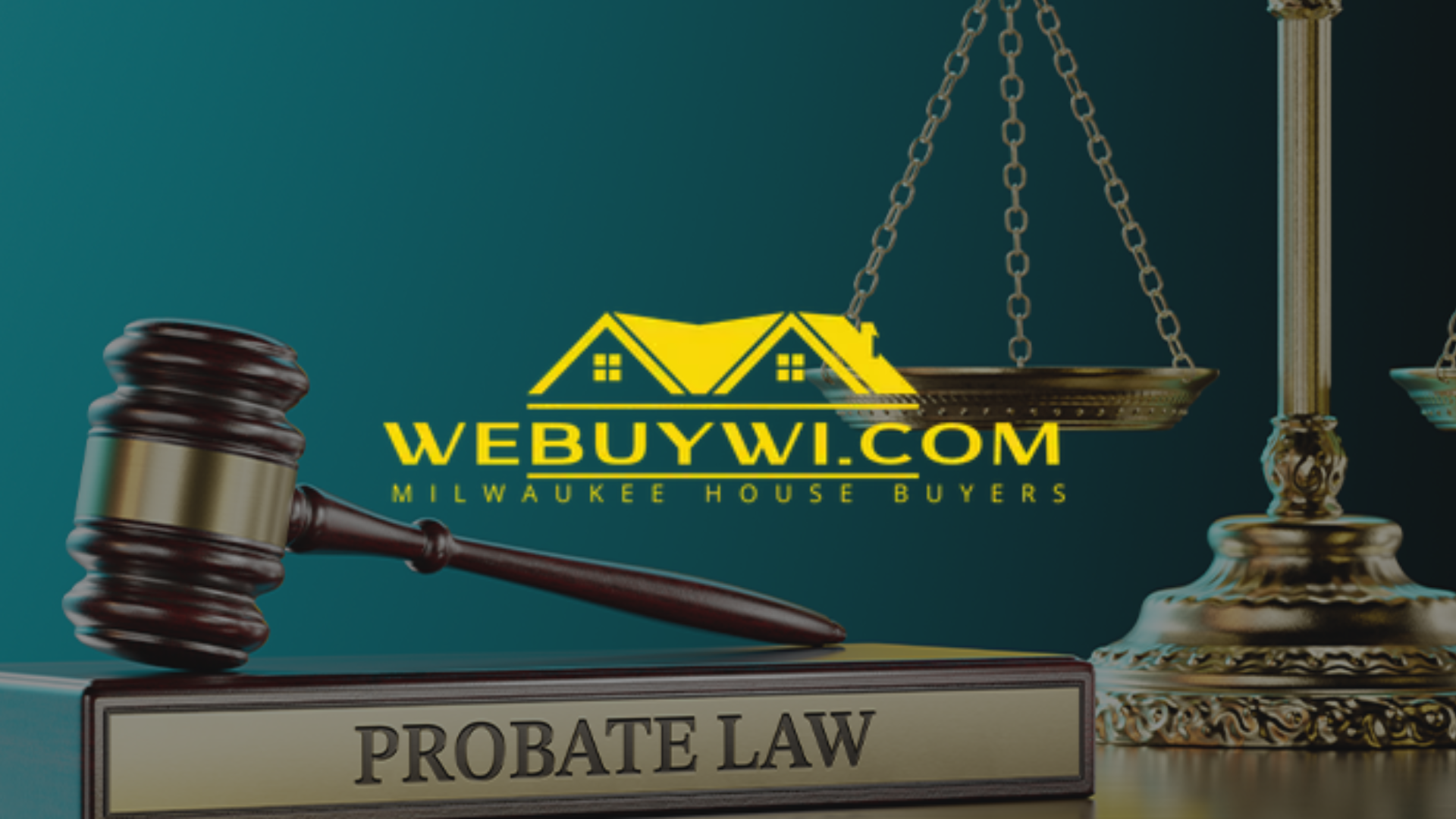 A gavel and scales of justice beside a book titled 