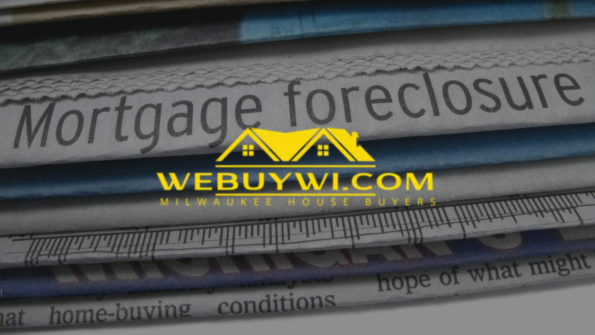 Pile of newspapers with