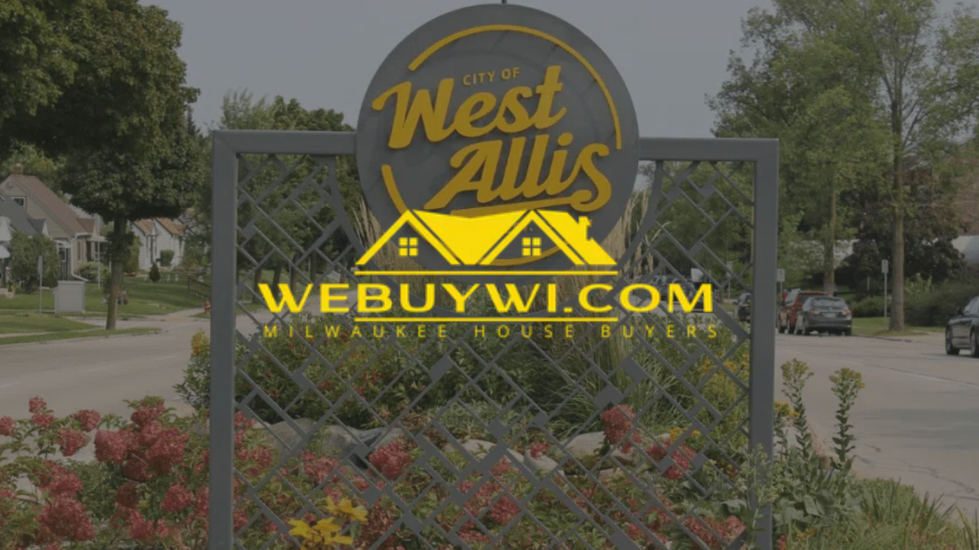 Sign for West Allis, WI, with