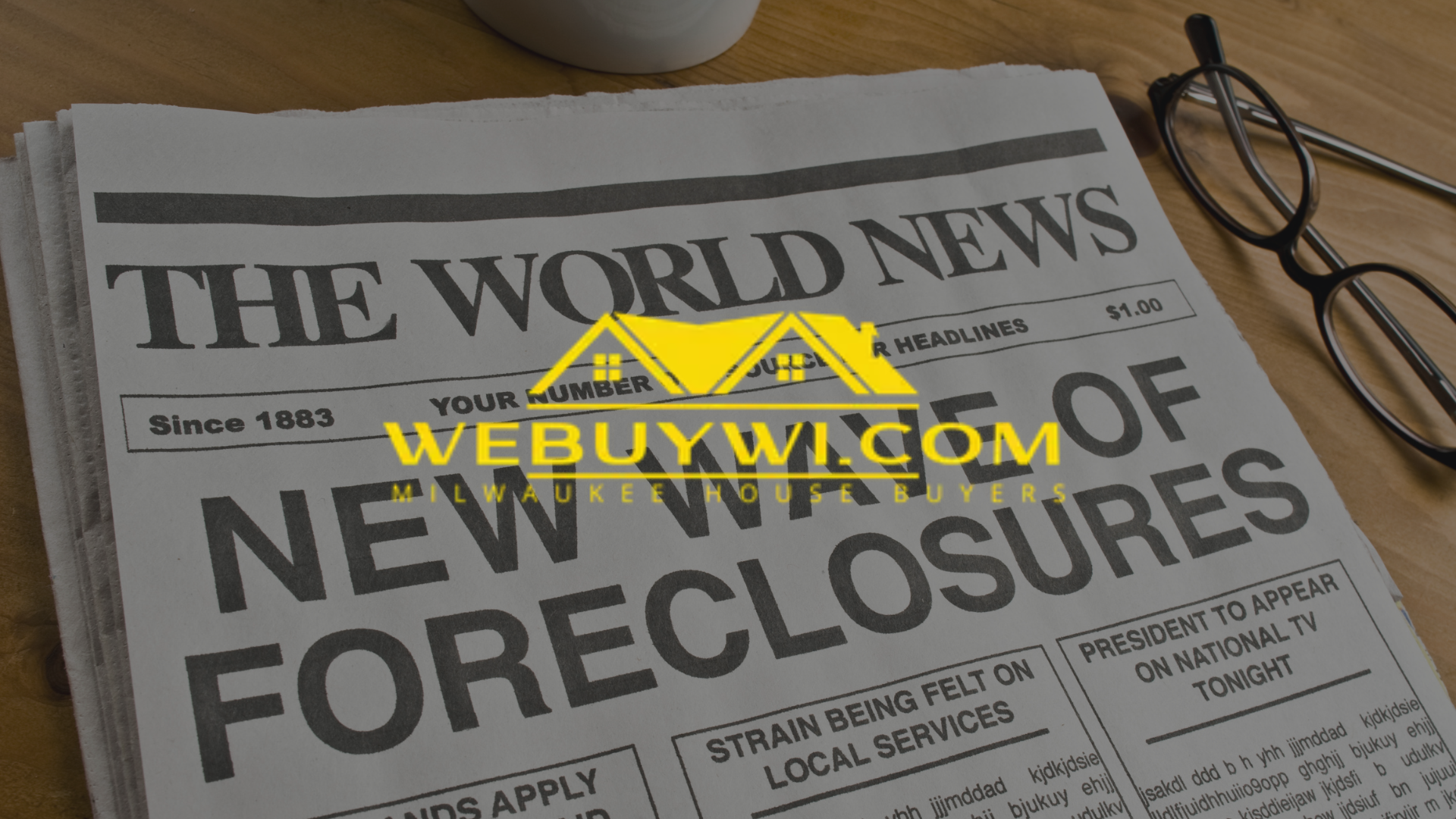 Newspaper headline 