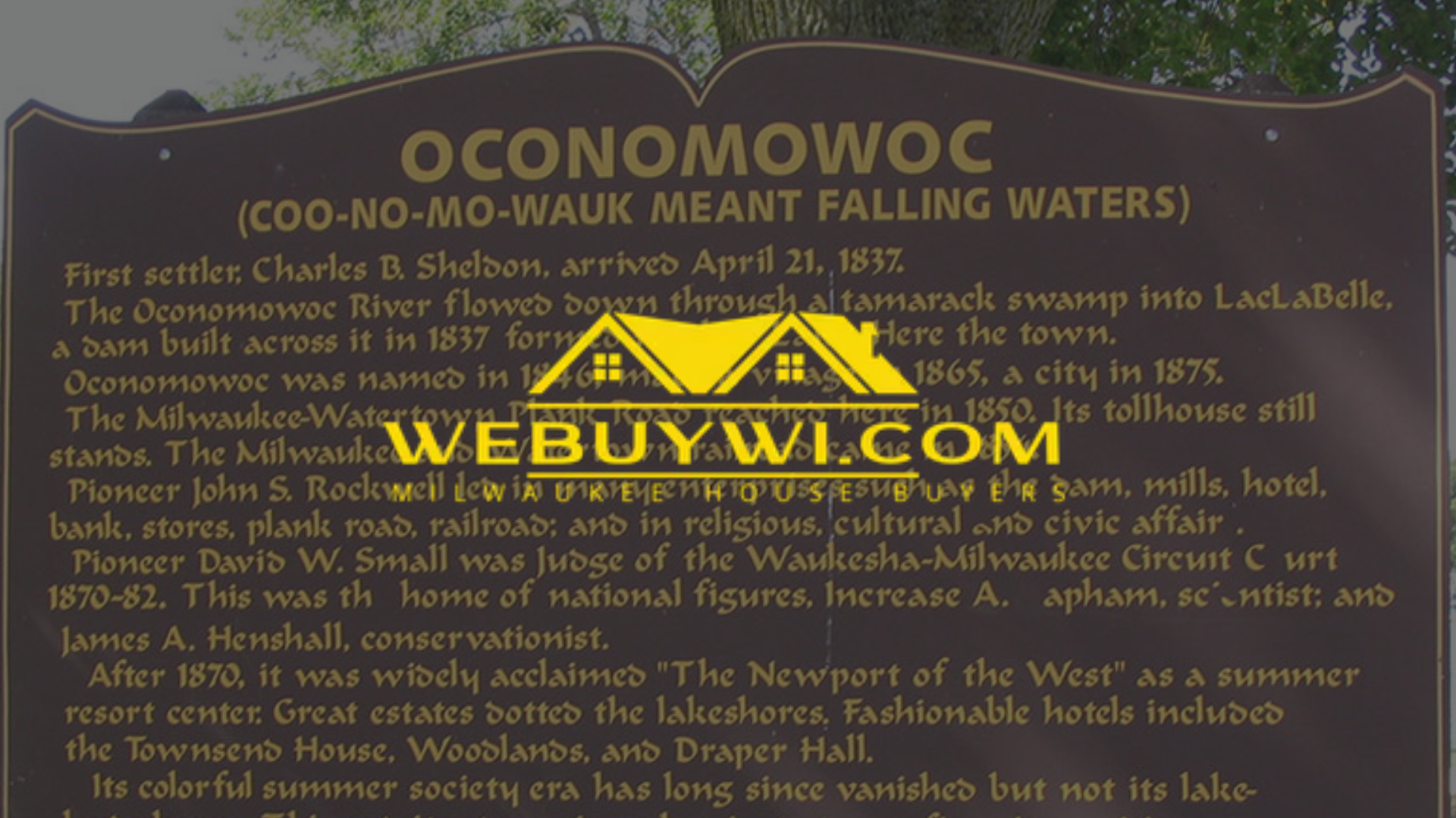 A foreclosure sign is displayed in front of a house
