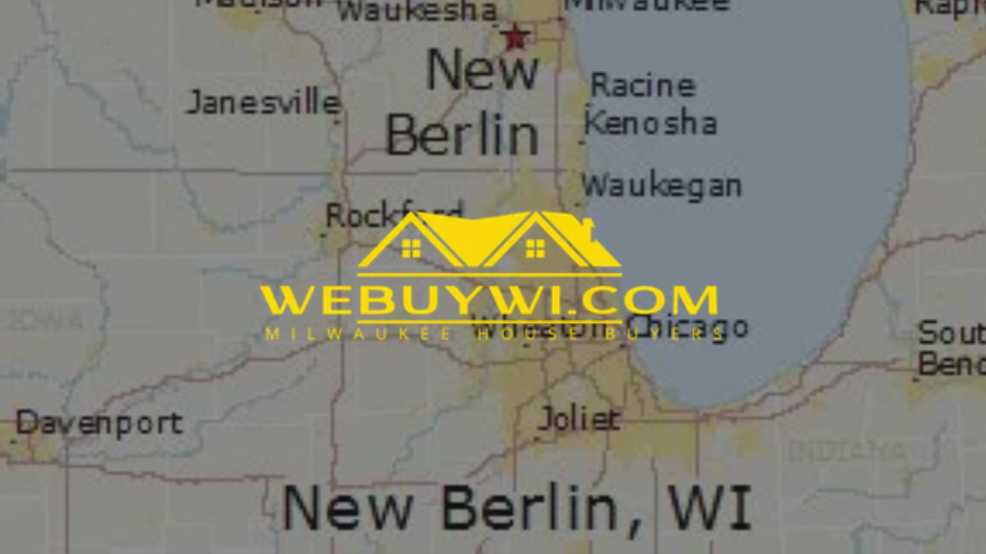 A map showing the location of new berlin in wisconsin