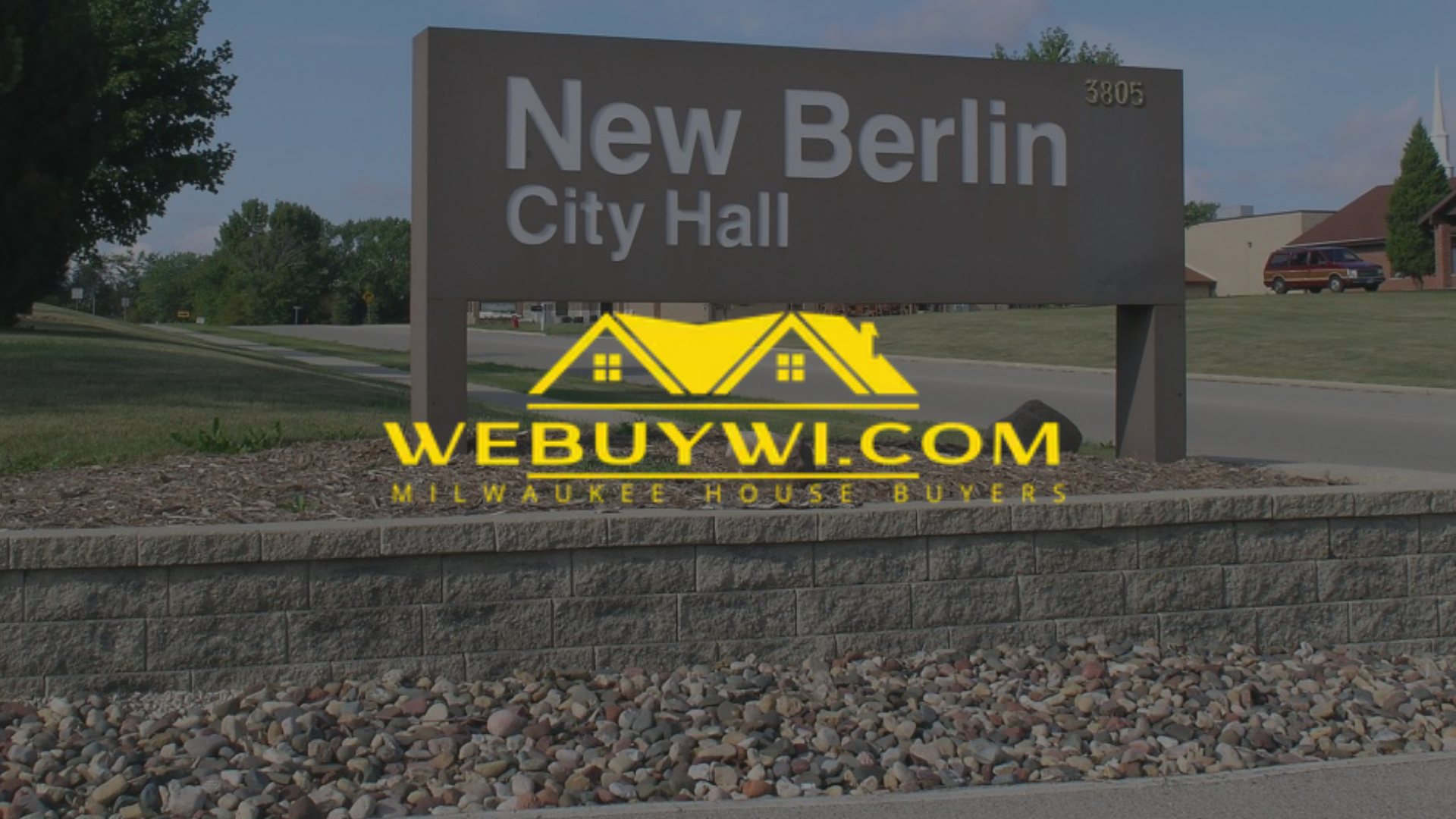 Sign for New Berlin City Hall with 