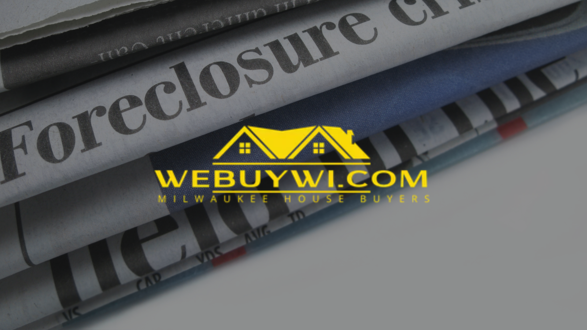 Newspaper headlines with