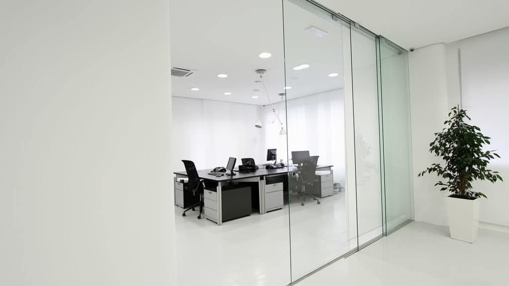 Bright Office Interior with Glass Partition — Local Glassmaster in Huskisson, NSW