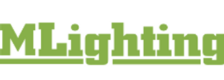 Un logo vert et blanc pour un éclairage sur fond blanc.