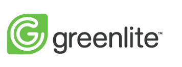 Le logo greenlite est sur fond blanc.