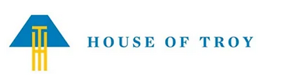 Un logo bleu et jaune pour la maison de troie