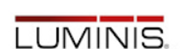 Un logo rouge et noir pour luminis sur fond blanc