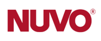 Un logo nuvo rouge sur fond blanc