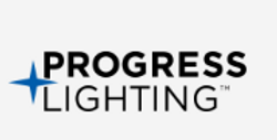 Un logo d'éclairage progressif avec une étoile bleue sur fond blanc.