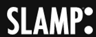 Le mot slamp est écrit en blanc sur fond noir.
