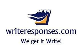 The logo for writerresponses.com says `` we get it write ! ''