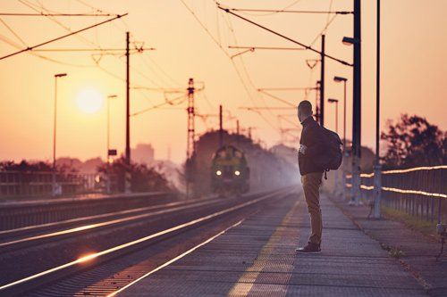 Man Standing On Train Station — Placentia, CA — Law Offices of Kennith L. Peterson