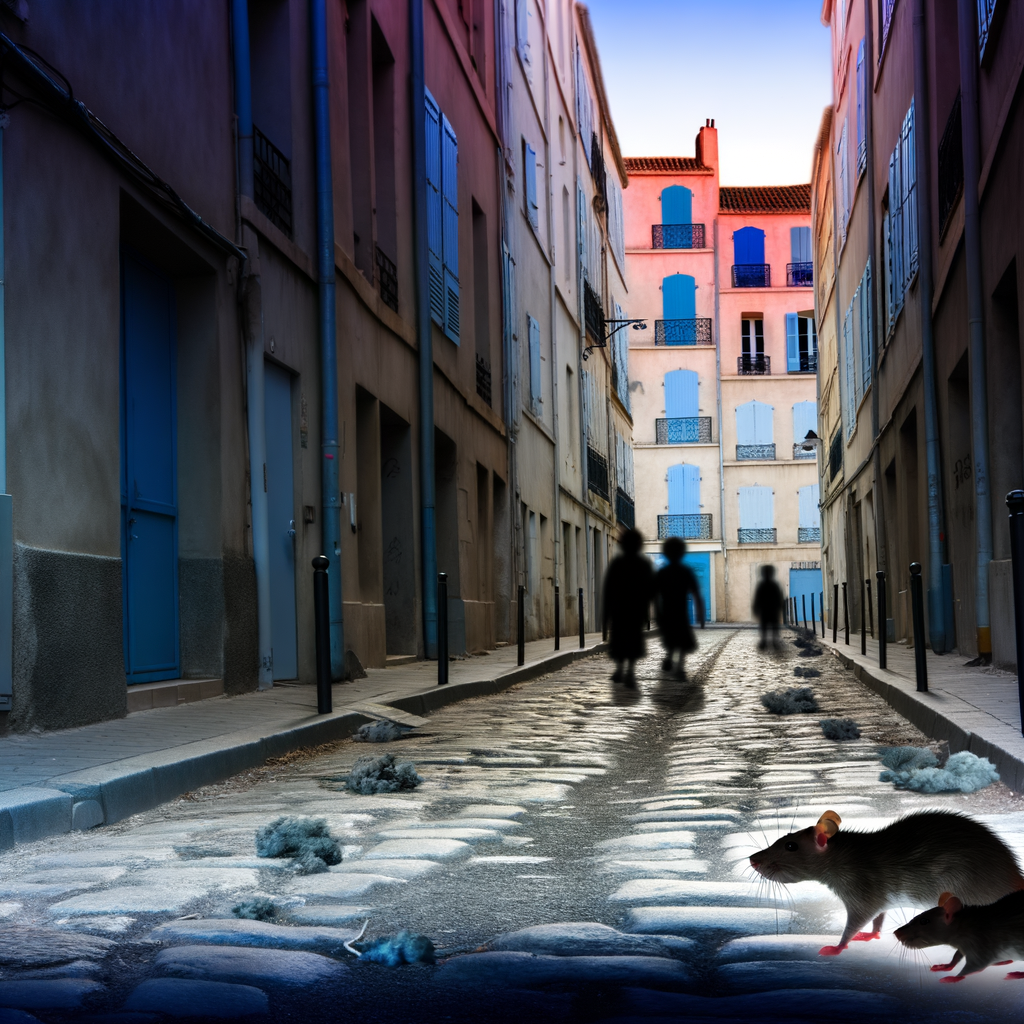 un rat dans les rue de Marseille