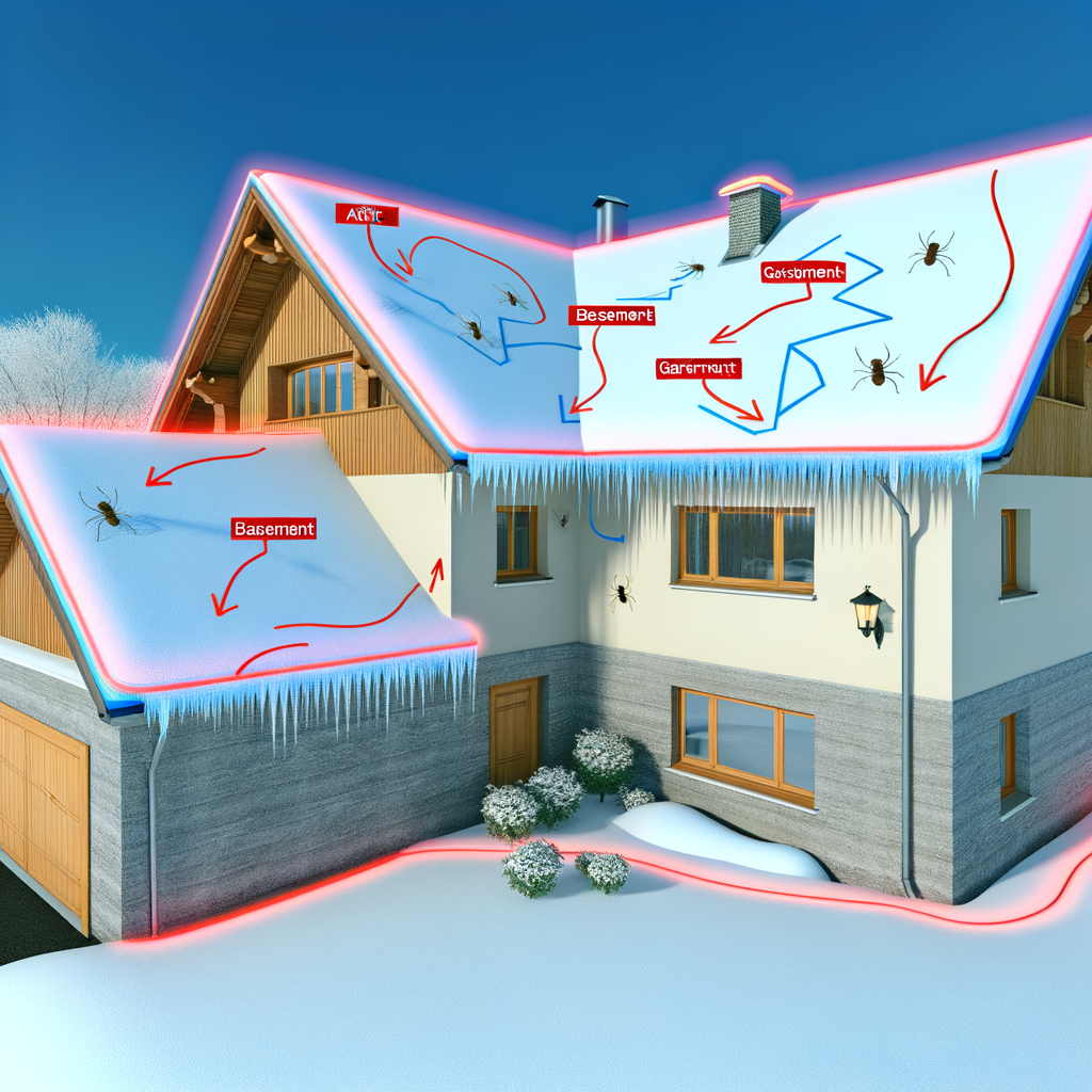 traces de nuisibles sur une maison