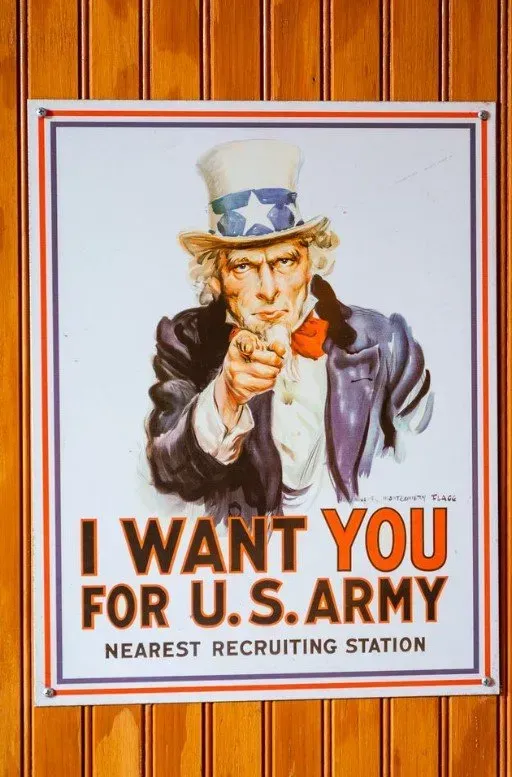 Uncle Sam points at the viewer,