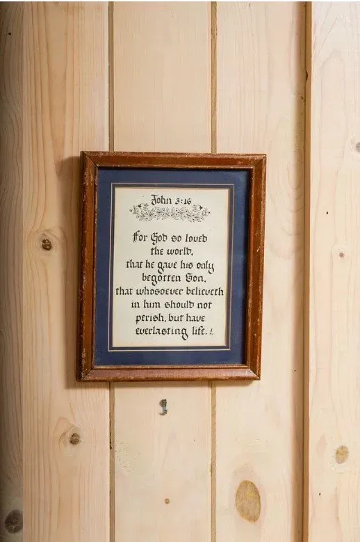 Framed Bible verse,