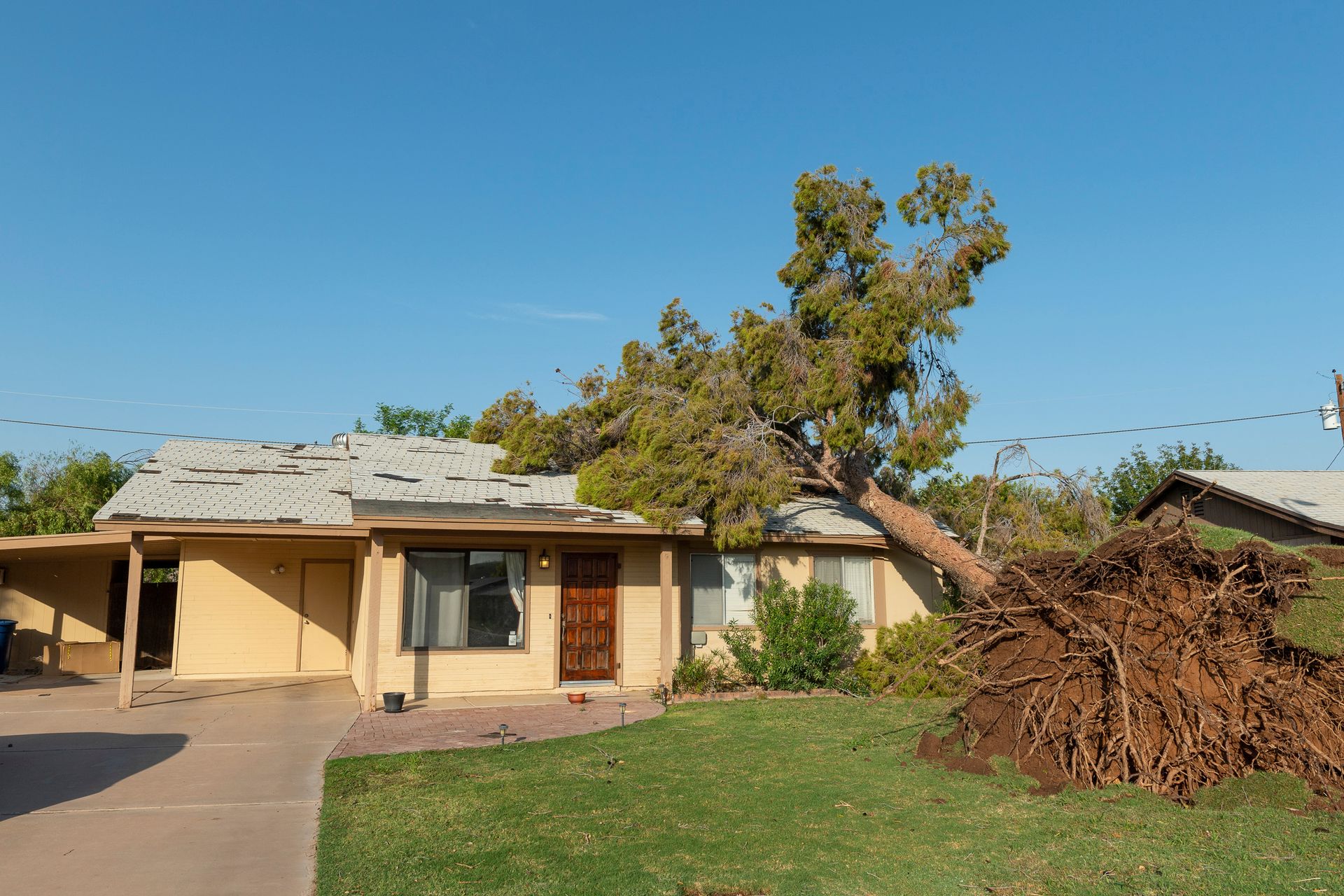 We buy homes with damaged roofs, foundation issues, or major damage.