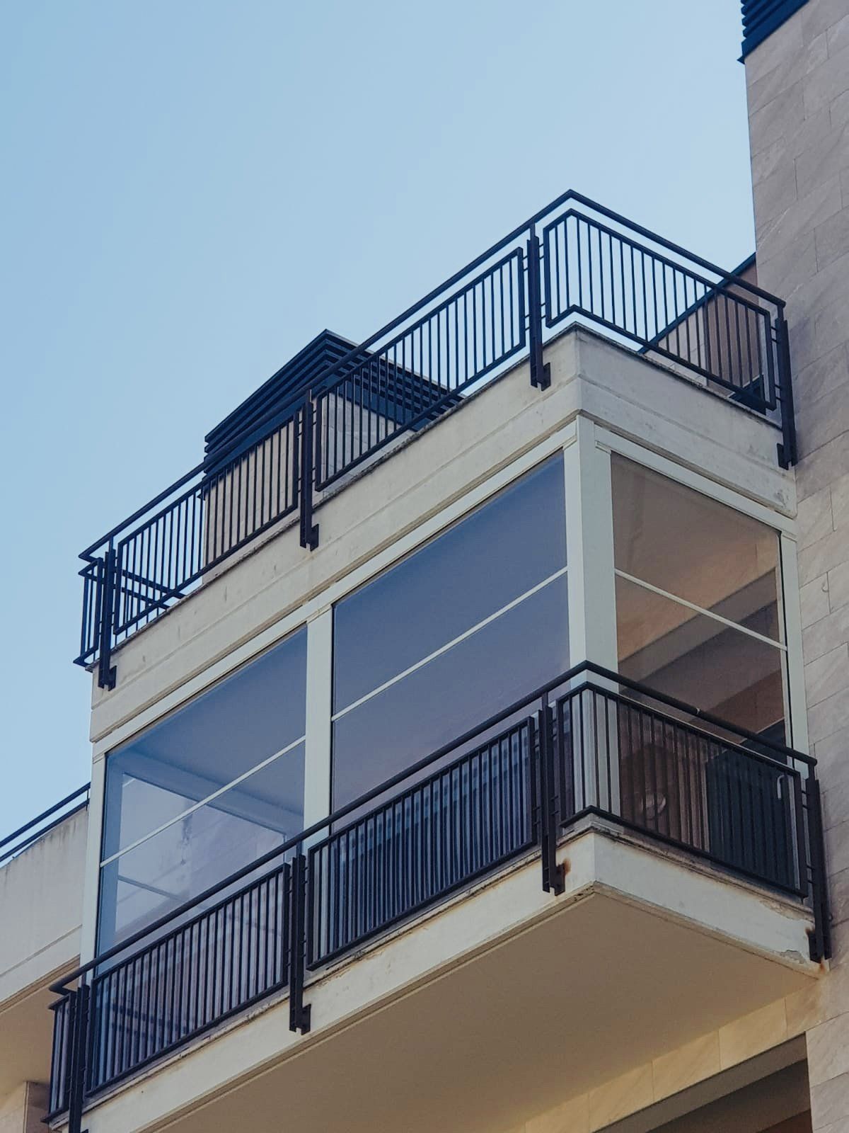 veranda con pellicole semi-riflettenti