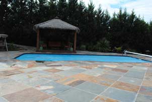 mixed pool tiles