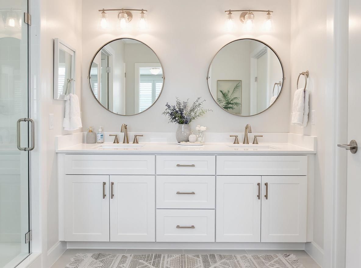 Sleek new vanity of our design