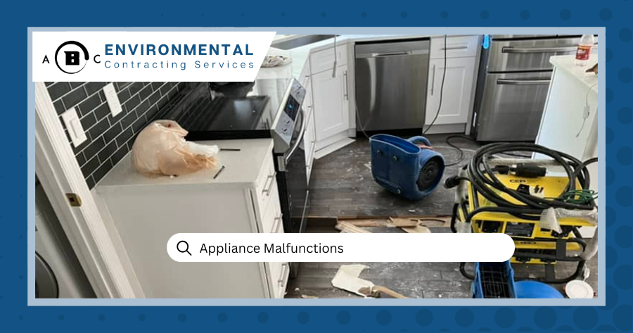 Appliance Malfunction Water Damage