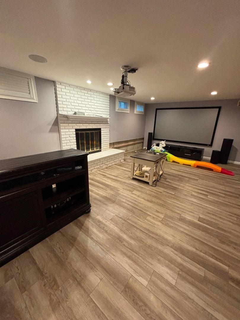 Clean basement after mold remediation