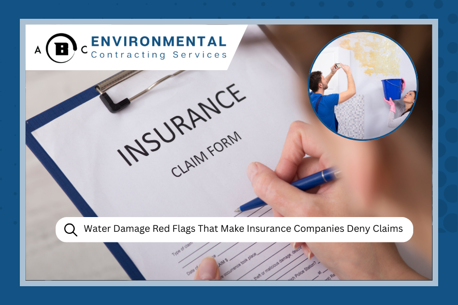 Water Damage Red Flags That Make Insurance Companies Deny Claims