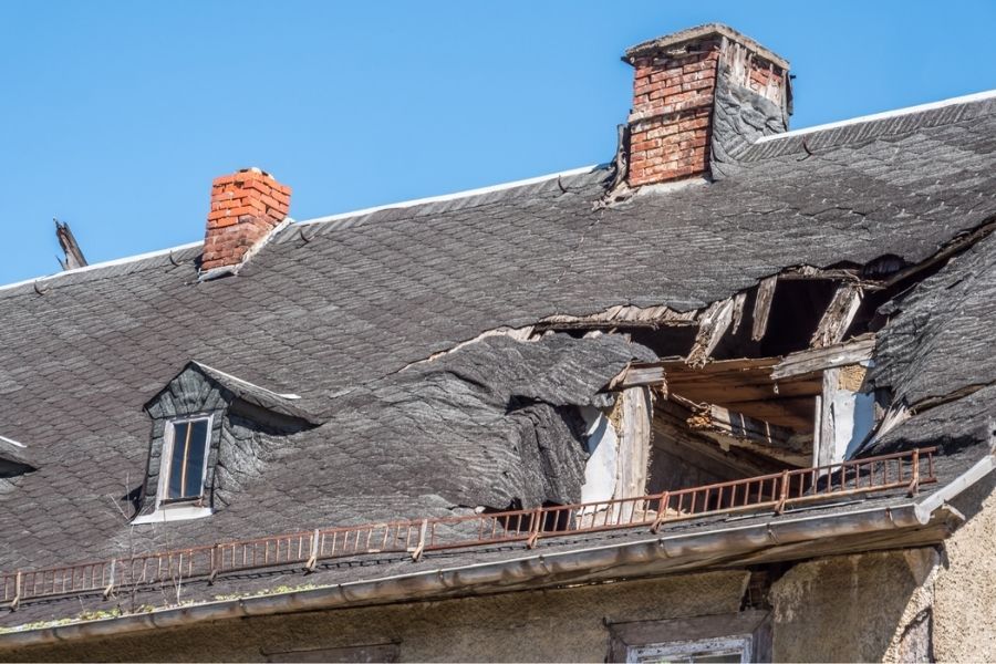 Asbestos inspection in attic and roofing materials