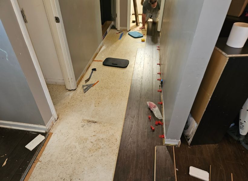 basement floor-during